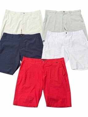 Lot 5 Pairs Callaway Travis Mathew Golf  Shorts Men’s 40 Gray Red Navy Blue